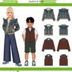 Feather - Kids Jacket and Vest Sewing Pattern